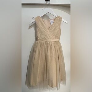 Tip Top Kids Shimmering Cream Formal Dress